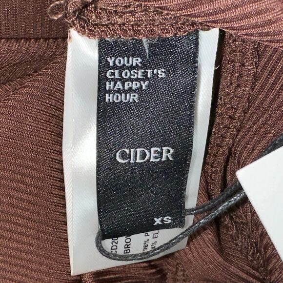 NWT Cider Brown Elastic Waist Wide Leg Pants Size XS - Picture 4 of 15
